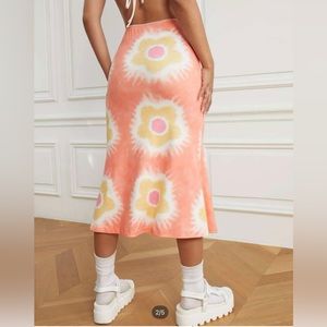 SHEIN tie dye pencil skirt